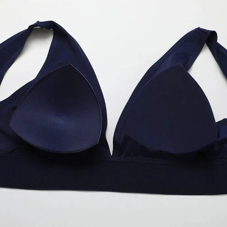 Soutien-gorge type top à décolleté V