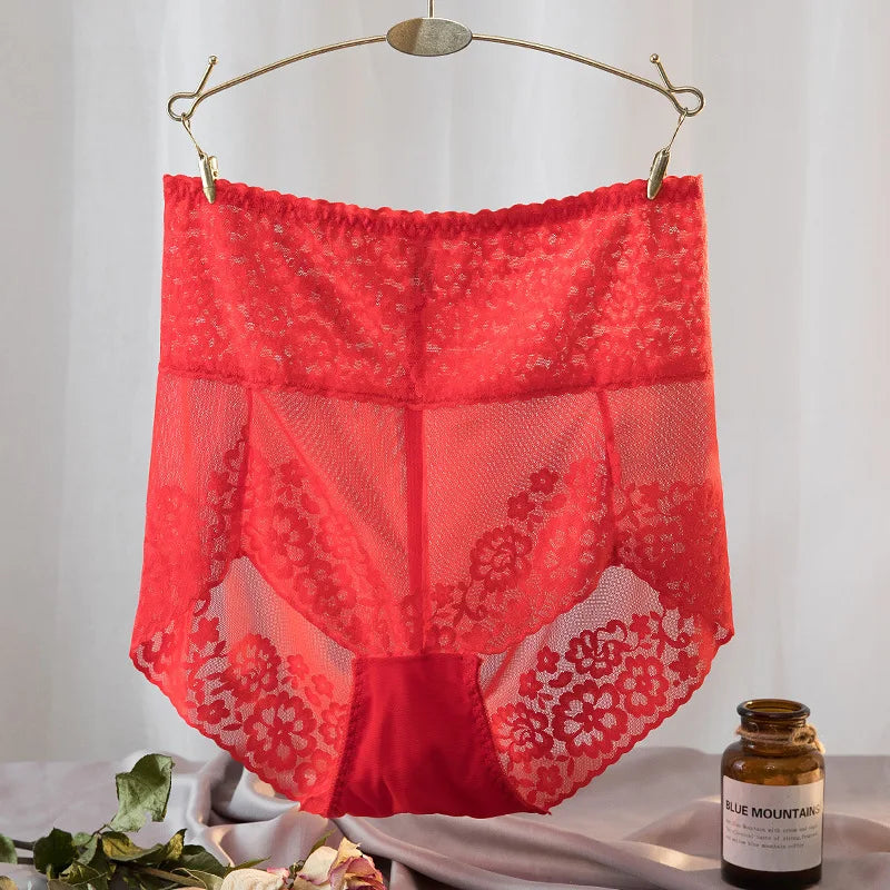 Culottes en dentelle taille haute