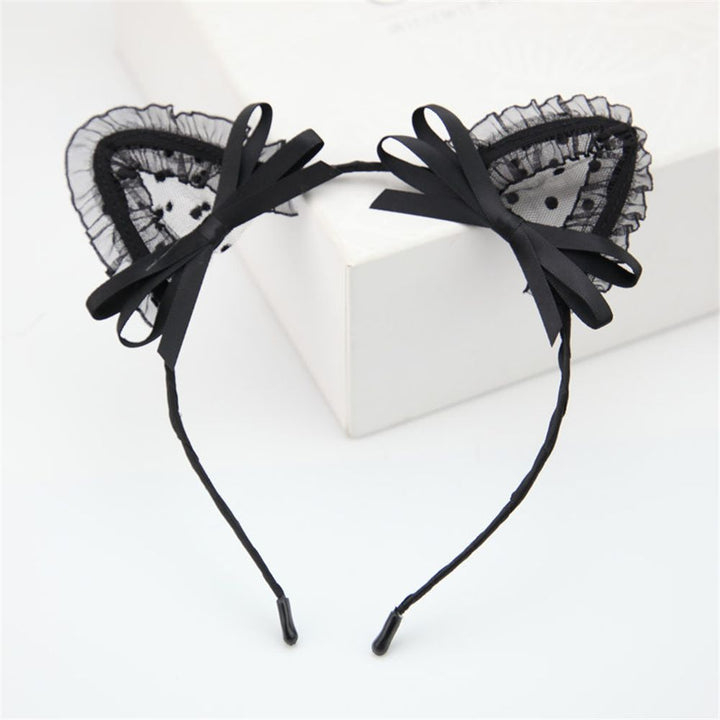 Bandeau en dentelle à oreilles