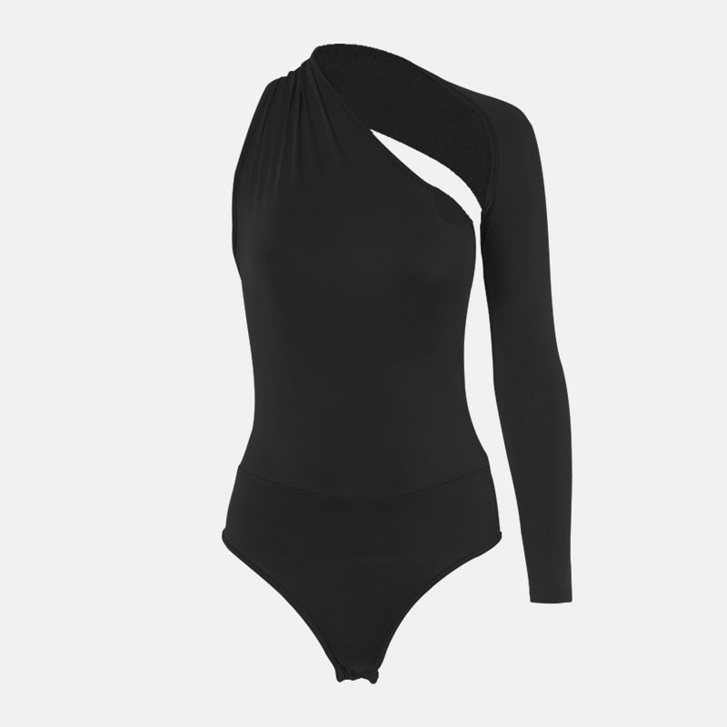Body asymétrique à manches