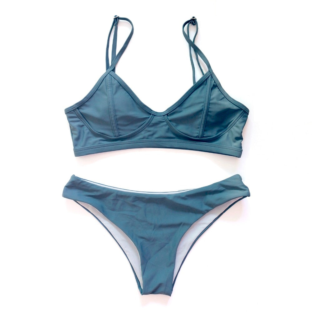 Maillot de bain 2 pièces à bonnets renforcés