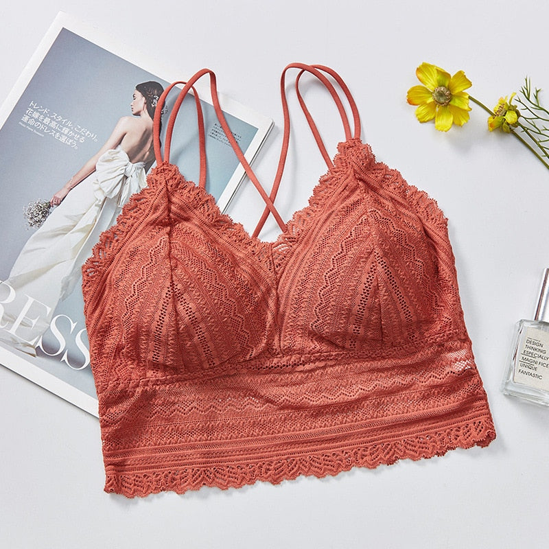 Soutien-gorge en dentelle style boho