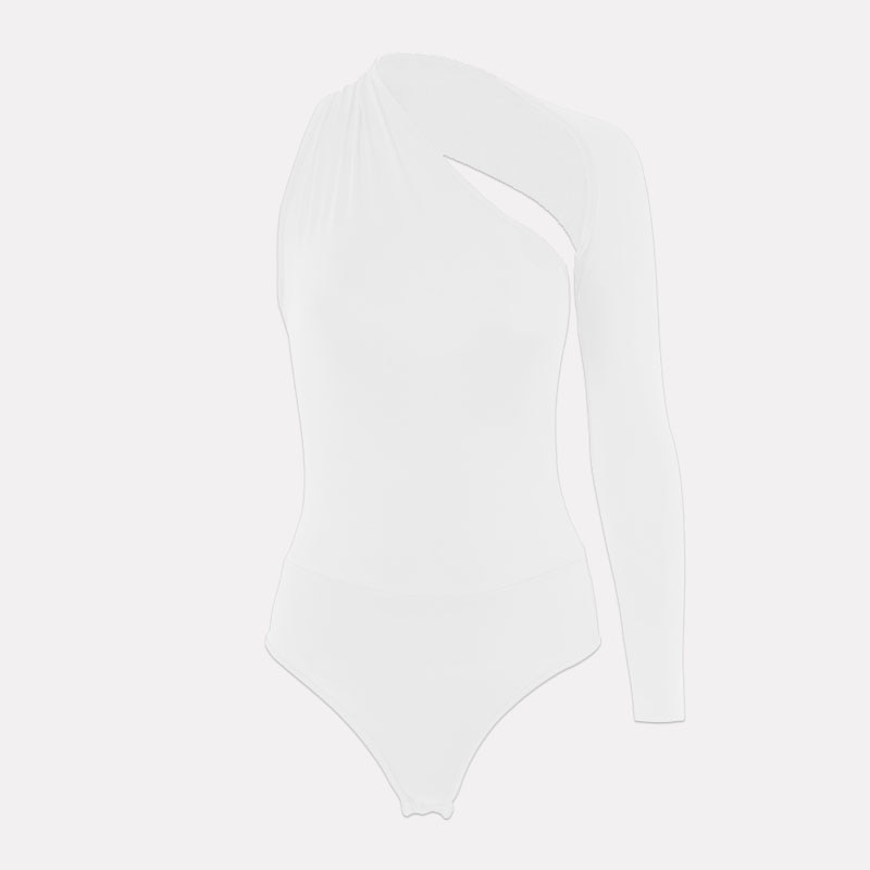 Body asymétrique à manches