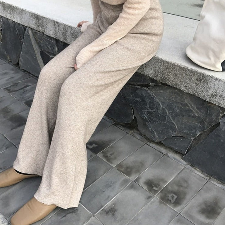 Pantalon ample en maille