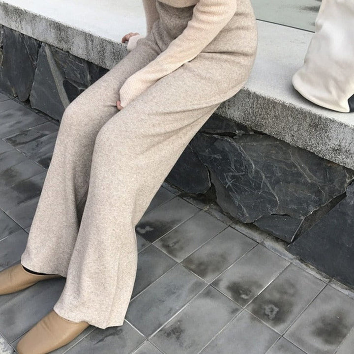 Pantalon ample en maille