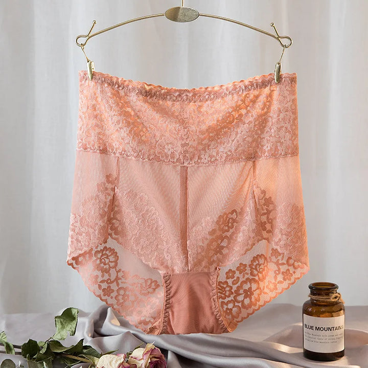 Culottes en dentelle taille haute
