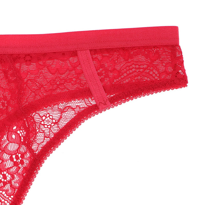 Ensemble de lingerie en dentelle 3 pièces