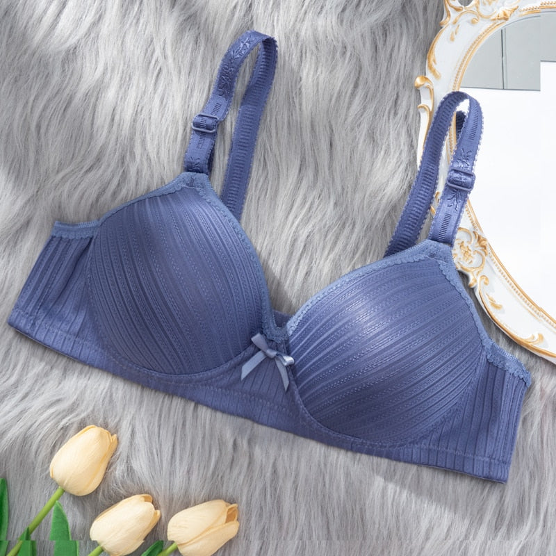 Soutien-gorge push-up à rayures décoratives