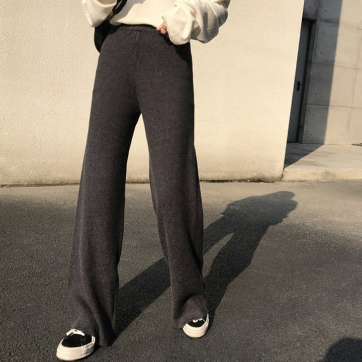 Pantalon ample en maille