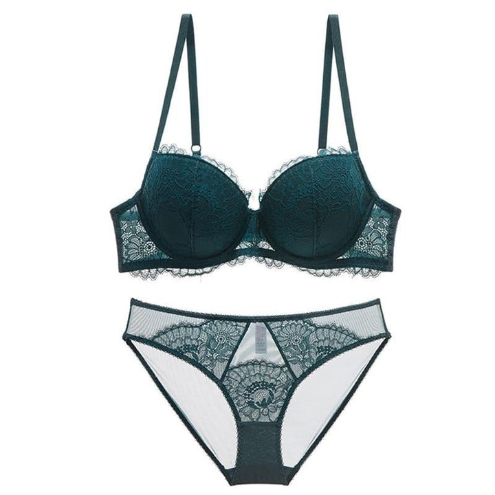 Ensemble de lingerie à motif botanique