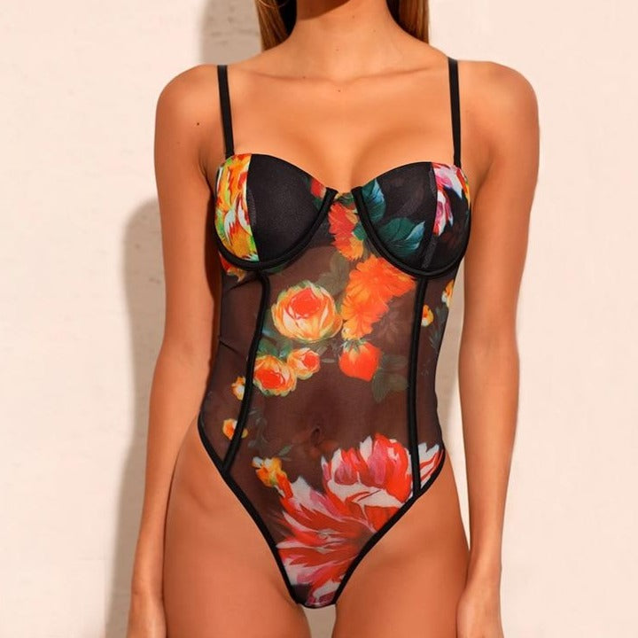Body à motif floral