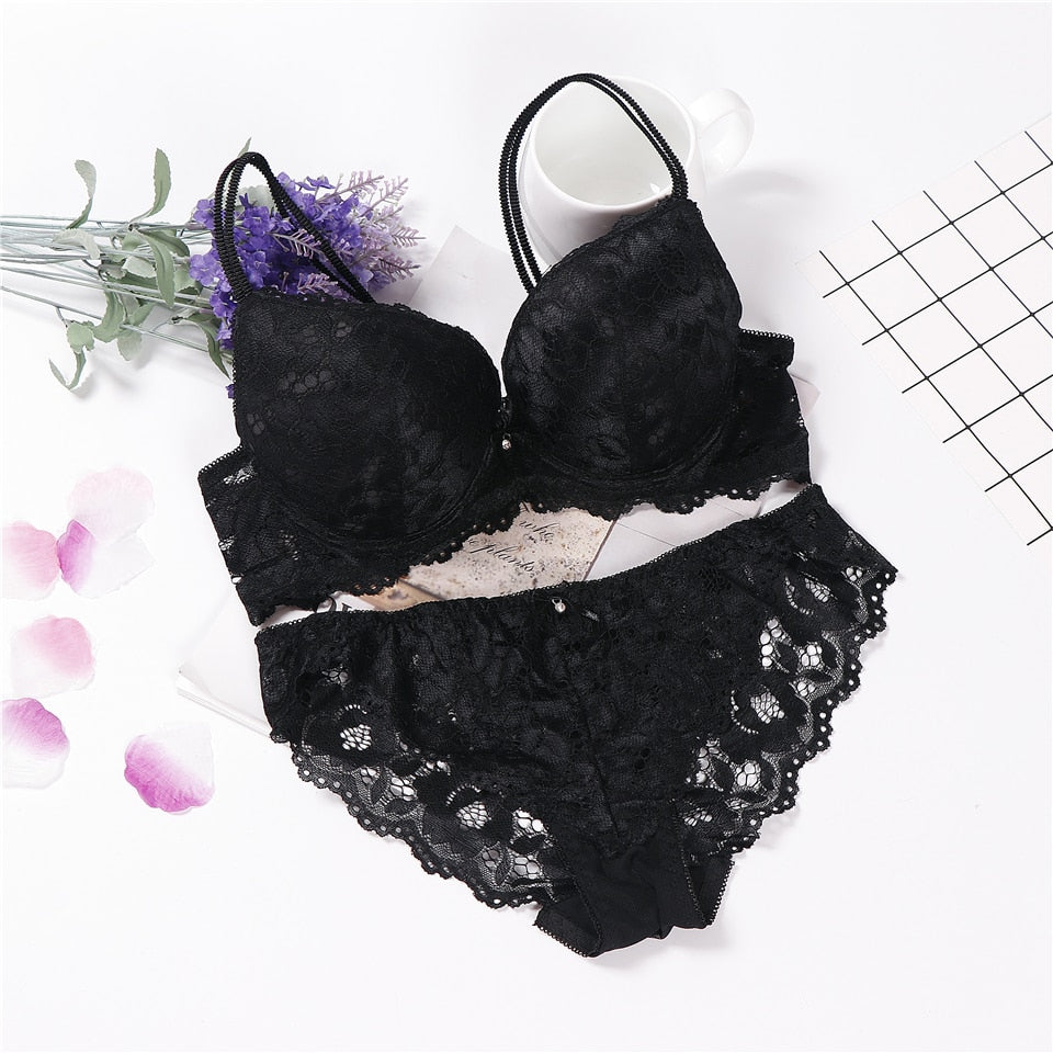 Ensemble en dentelle push-up