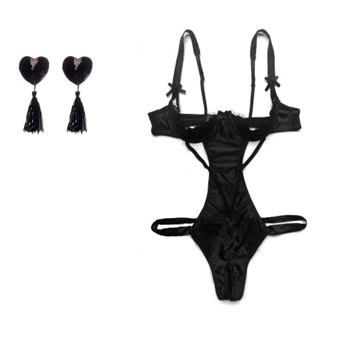 Ensemble de lingerie de soirée à nœuds