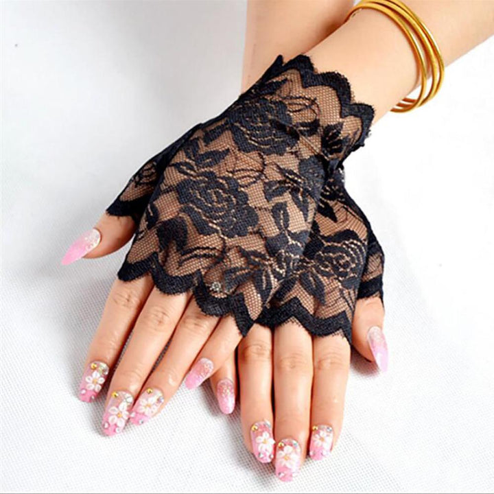 Gants en dentelle sans doigts