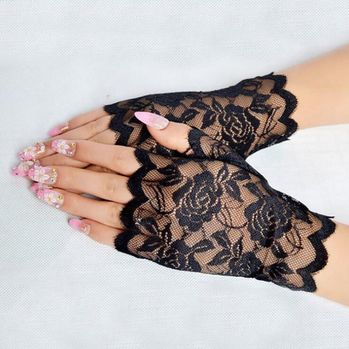 Gants en dentelle sans doigts