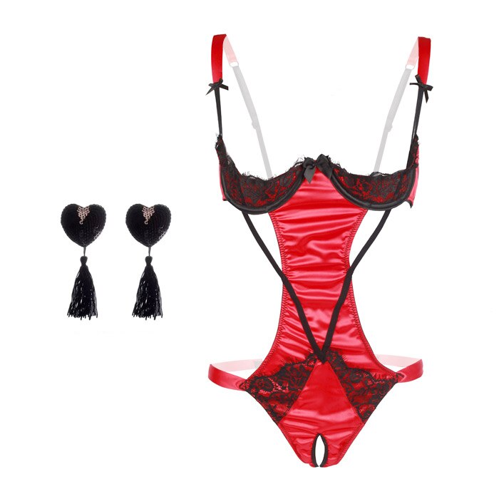 Ensemble de lingerie de soirée à nœuds