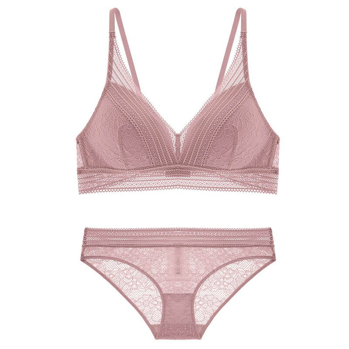 Ensemble de lingerie à broderie en dentelle