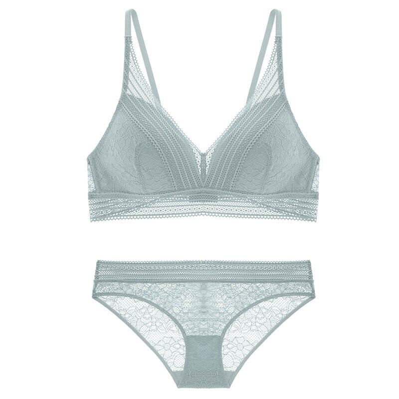 Ensemble de lingerie à broderie en dentelle