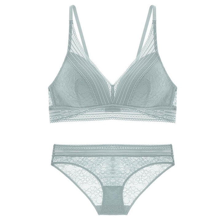 Ensemble de lingerie à broderie en dentelle