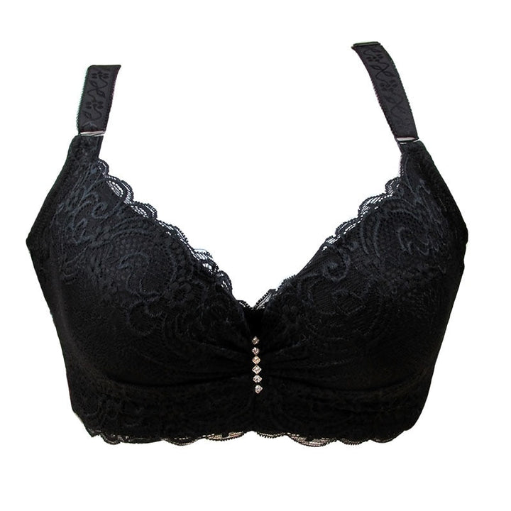 Soutien-gorge grande taille à zircon décoratif