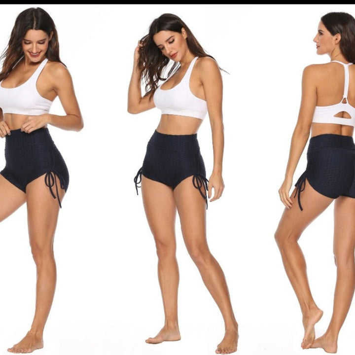Shorts de sport femme à bord élastique