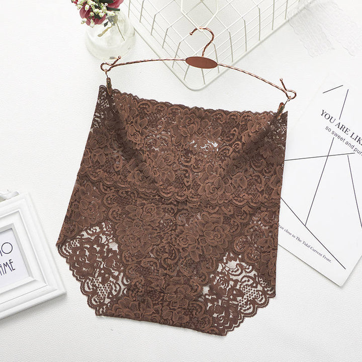 Culottes en dentelle taille haute