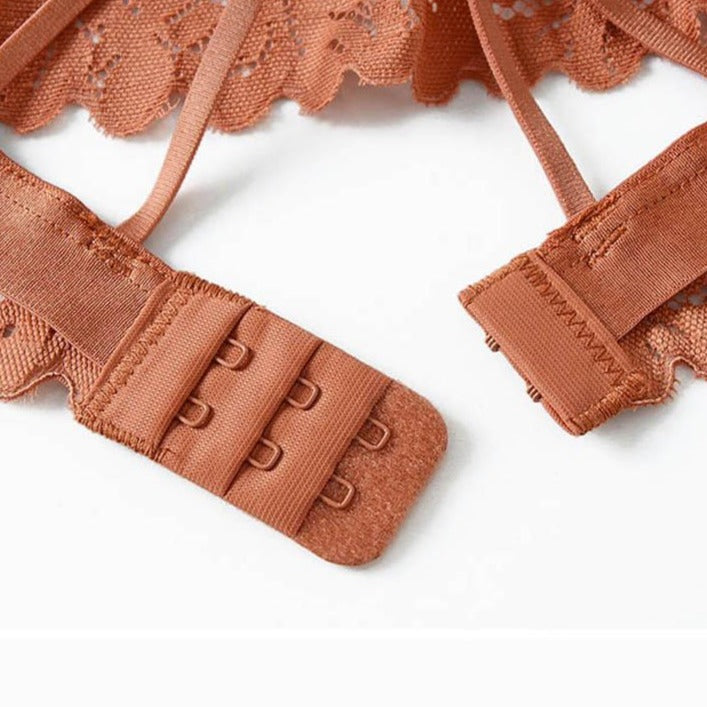 Ensemble de lingerie à dentelle décorative