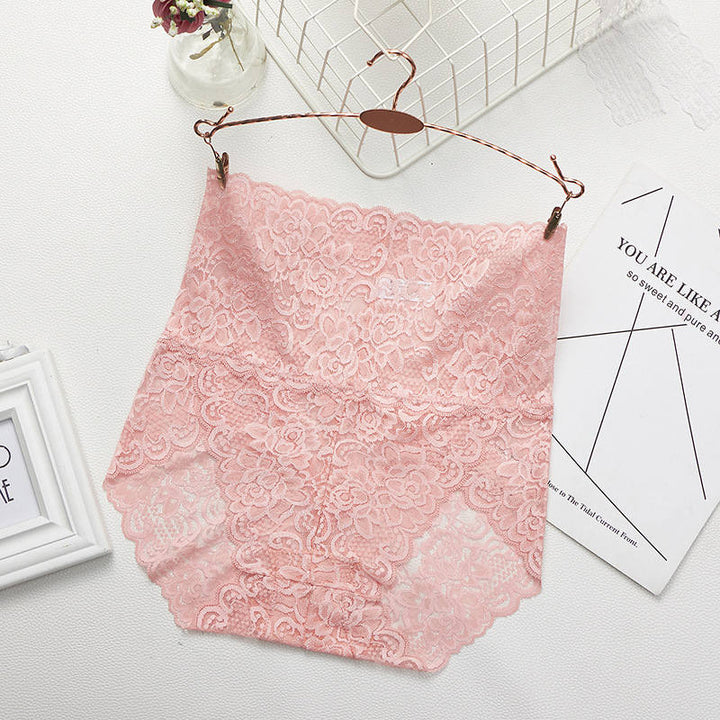 Culottes en dentelle taille haute