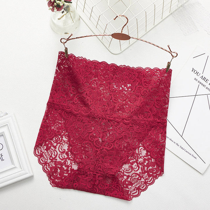 Culottes en dentelle taille haute