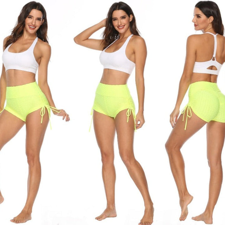Shorts de sport femme à bord élastique