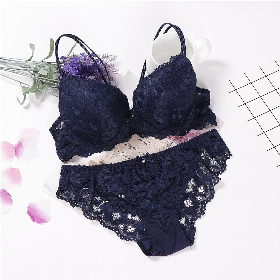 Ensemble en dentelle push-up