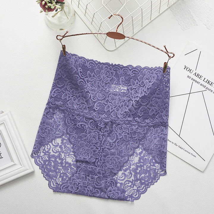 Culottes en dentelle taille haute
