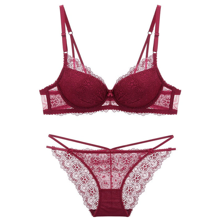 Ensemble de lingerie à finitions en dentelle
