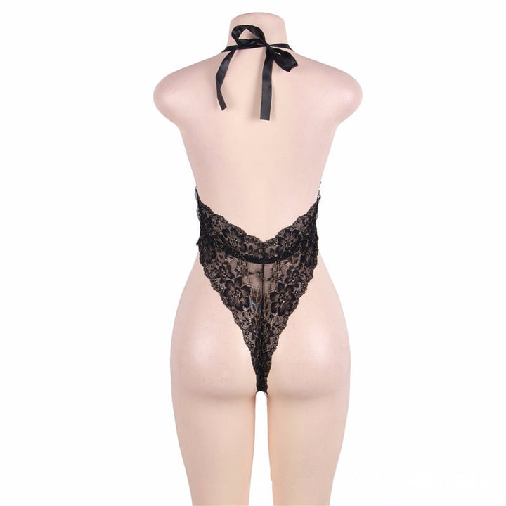 Body en dentelle à décolleté plongeant