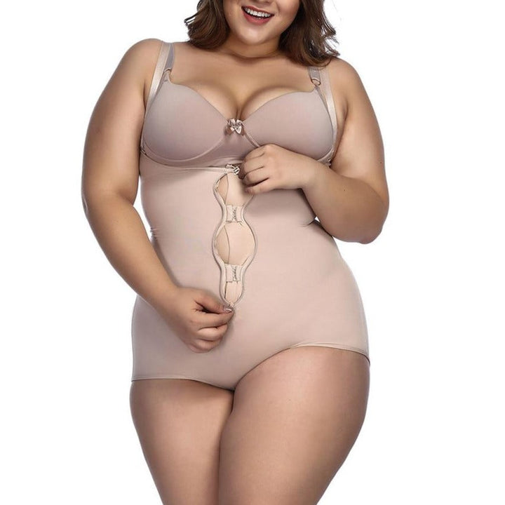 Lingerie sculptante grande taille avec fermeture éclair