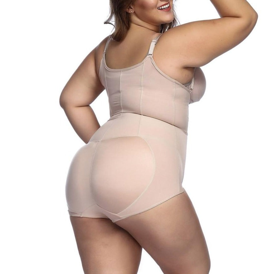 Lingerie sculptante grande taille avec fermeture éclair