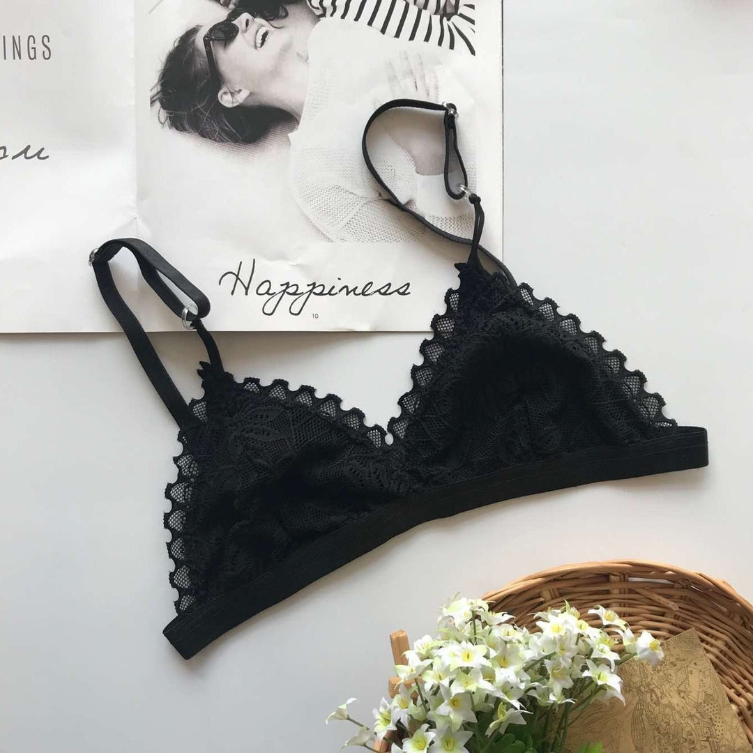 Soutien-gorge en dentelle à motif floral