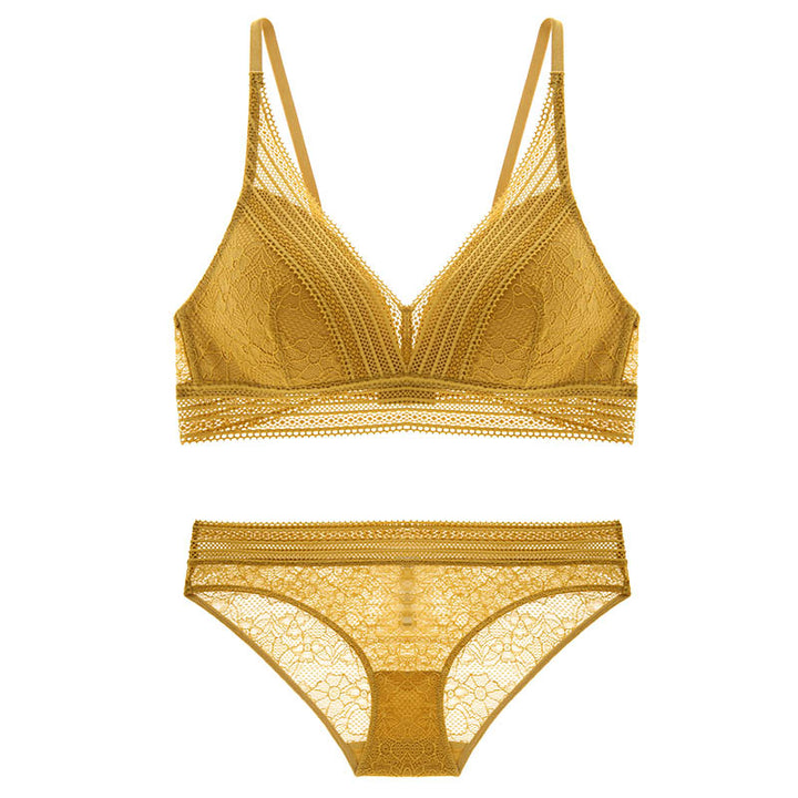 Ensemble de lingerie à broderie en dentelle