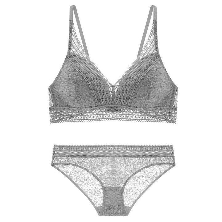 Ensemble de lingerie à broderie en dentelle