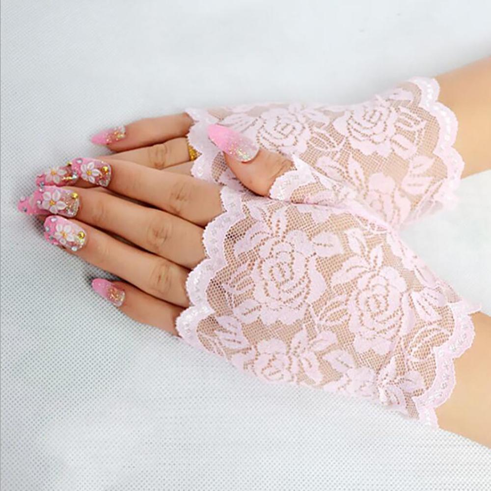 Gants en dentelle sans doigts