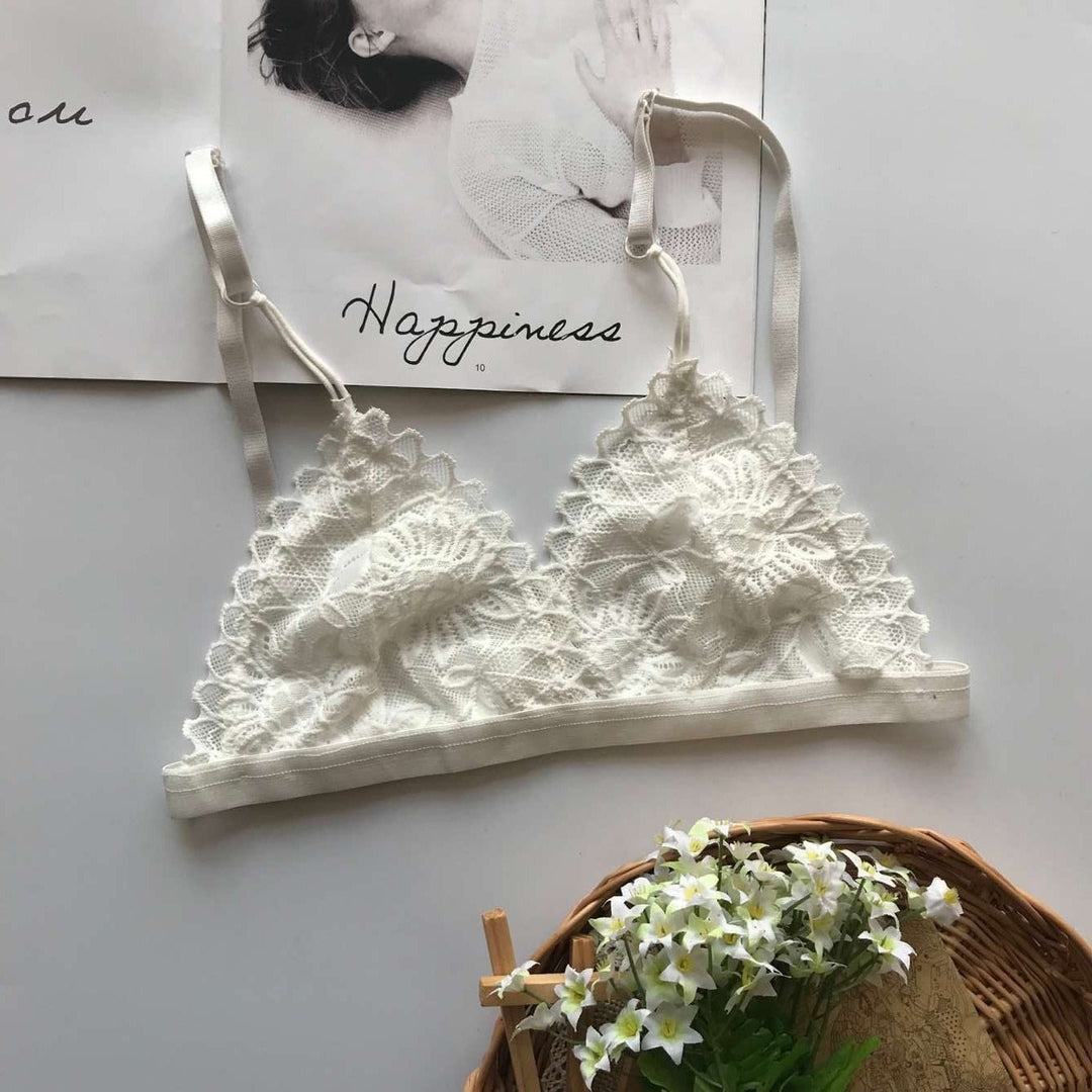 Soutien-gorge en dentelle à motif floral