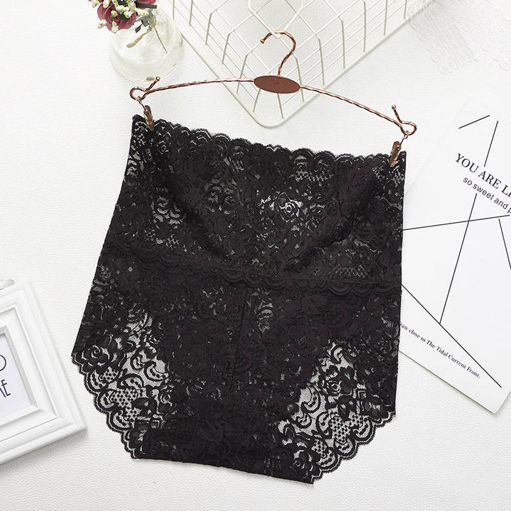 Culottes en dentelle taille haute