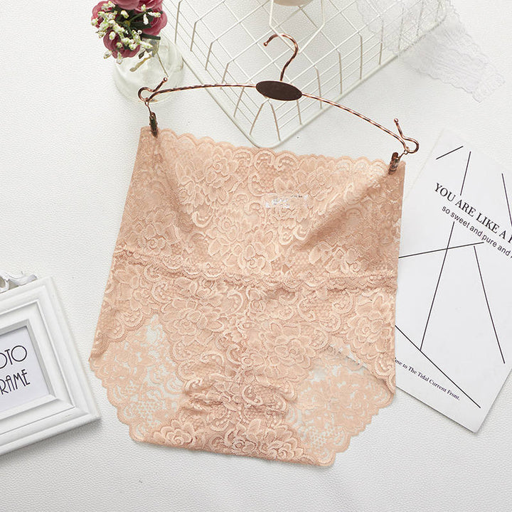 Culottes en dentelle taille haute