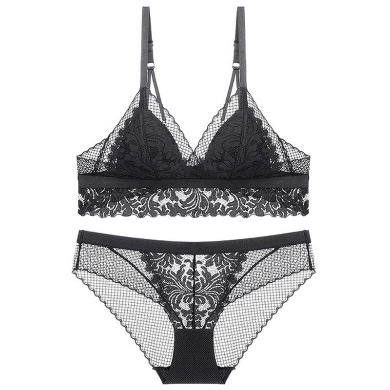 Ensemble de lingerie à dentelle décorative