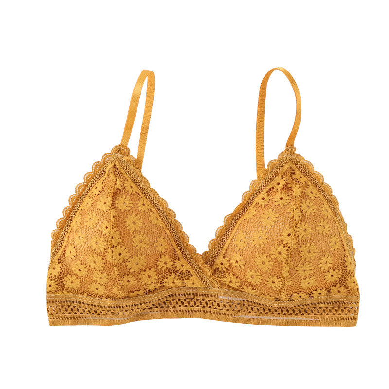 Soutien-gorge en dentelle à motif floral