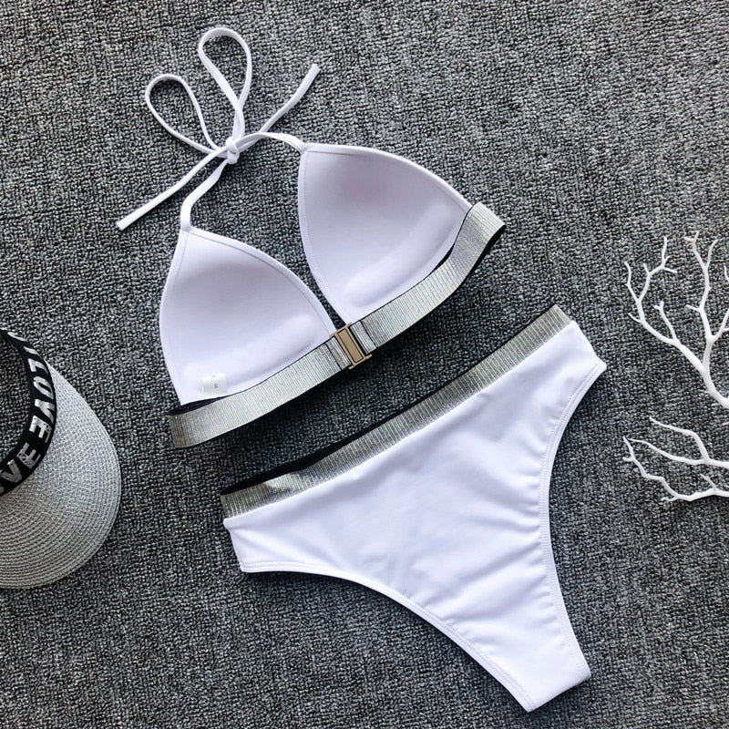 Bikini à bordure décorative
