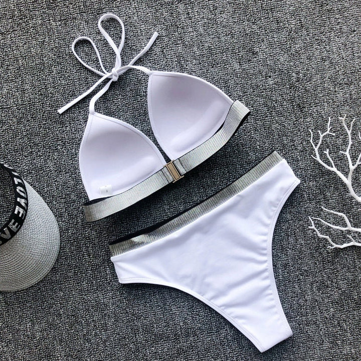 Bikini à bordure décorative