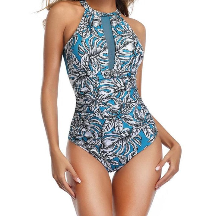 Maillot de bain une pièce en résille