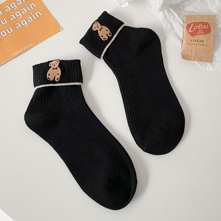 Chaussettes femme à ourson