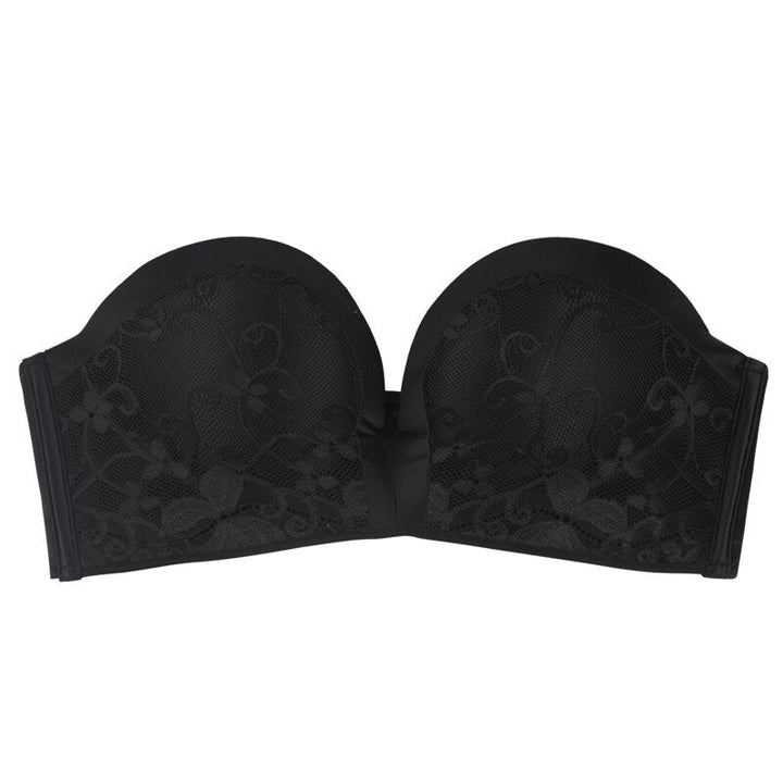 Soutien-gorge sans bretelles à finitions en dentelle